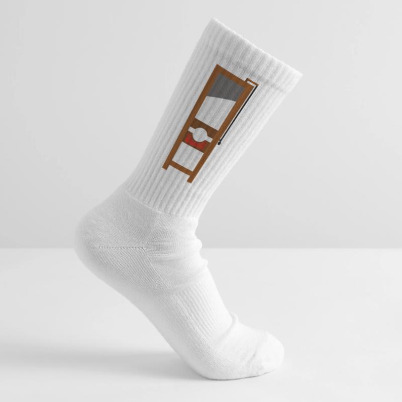 Guillotine case échafaudé exécution horreur Chaussettes de tennis