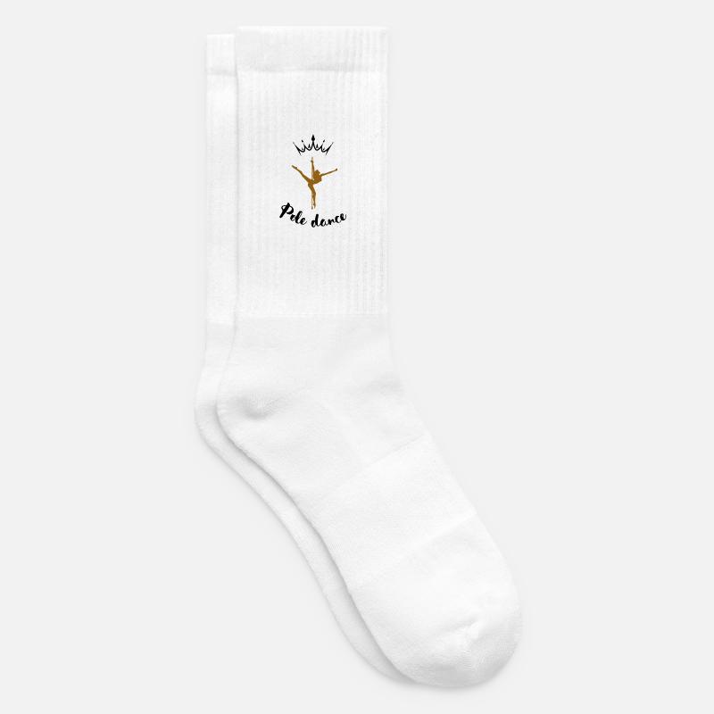 Silhouette de Pole Dance - Chaussettes de tennis - blanc
