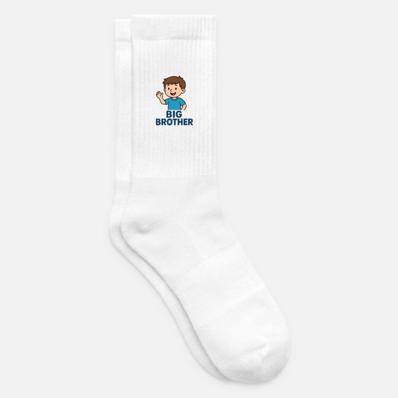 Big Brother Cartoon Wave Tee - Tennissocken - Weiß