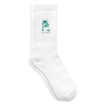 miau auf schwarz high - Tennissocken - Weiß - Rechts