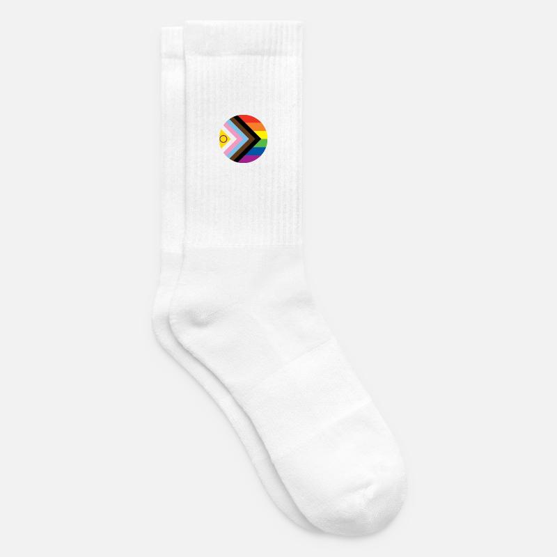 Pride Flag - Tennissocken - Weiß