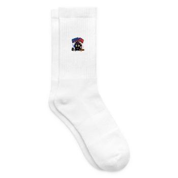 NyLow Gamer Maskottchen - Tennissocken - Weiß - Rechts