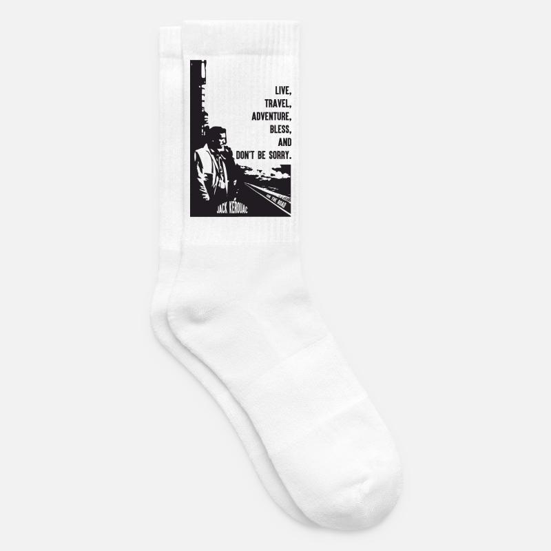 JACK KEROUAC - Chaussettes de tennis - blanc