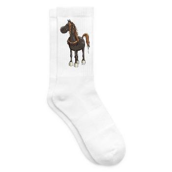 Pfiffiges Araber Pferd - Araber - Tennissocken - Weiß - Rechts
