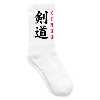 Kendo / Kendoka / Martial Arts / Samurai - Tennis socks - white - Right