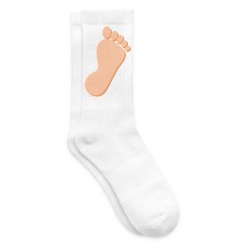 Foot Feet Foot Care Podiatry Gift Gift Idea - Chaussettes de tennis - blanc - Droite