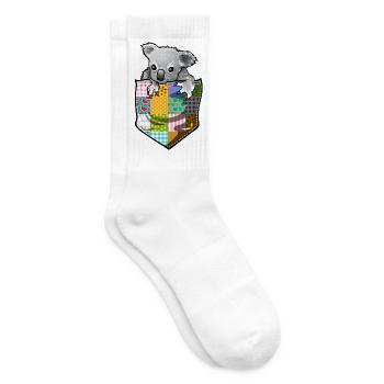 Koala de chéri dans la poche - Chaussettes de tennis - blanc - Droite