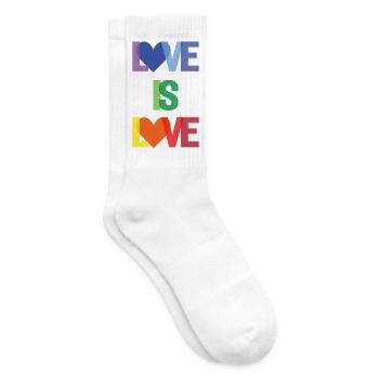 Pride Month - Liebe ist Liebe - Tennissocken - Weiß - Rechts