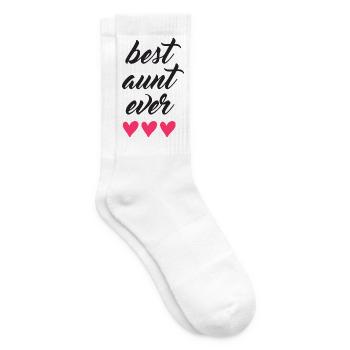 Beste Tante aller Zeiten - Tennissocken - Weiß - Rechts