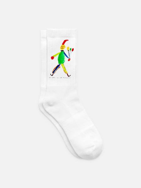 Hampelmann - Tennissocken - Weiß