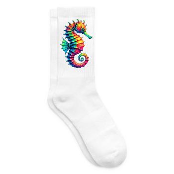 Seahorse - Tennis socks - white - Right