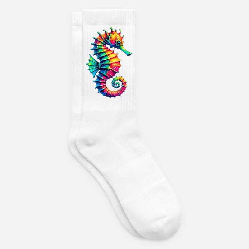 Seepferdchen - Tennissocken - Weiß
