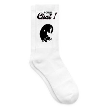 Freewheeling cat! - Tennis socks - white - Right