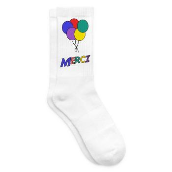 MERCI. MAÎTRESSE. MAÎTRE. MERCI MAÎTRESSE - Chaussettes de tennis - blanc - Droite