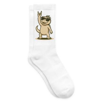 Rock'n'Reptile Baby - Tennis socks - white - Right