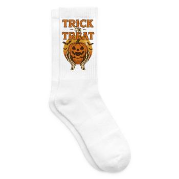 Trick or Treat Retro - Tennis socks - white - Right