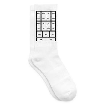 Work It – Motivation, Power & Progress - Tennis socks - white - Right