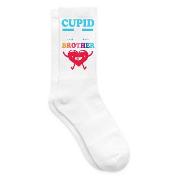 Gender Reveal Valentine's Day Parents-to-be - Tennis socks - white - Right