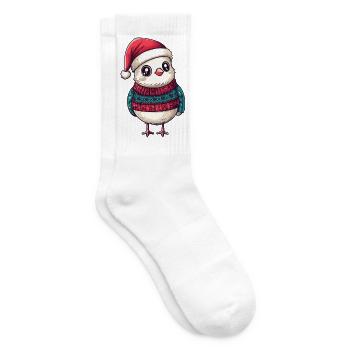 Taube Vogel Weihnachten - Tennissocken - Weiß - Rechts