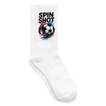 Handball Spin Shot, Trickwurf, Torwurf Kunst - Chaussettes de tennis - blanc - Droite