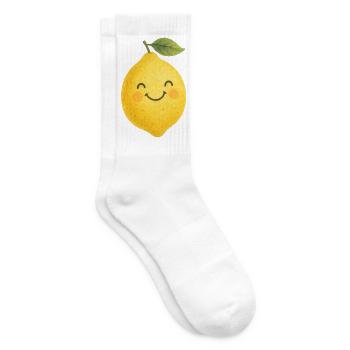 Happy Lemon Kwaii Kids Baby Fruit Fruit - Tennis socks - white - Right