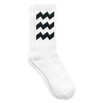 Eindhoven Vibes embroidery look black (printed) - Tennis socks - white - Right