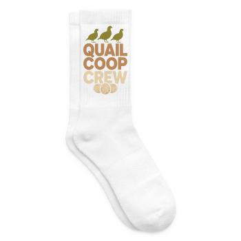Wachtelhalter Wachtelbauer Hinterhofwachtel - Tennissocken - Weiß - Rechts