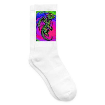 dragon - Chaussettes de tennis - blanc - Droite