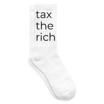 Taxer les riches - Chaussettes de tennis - blanc - Droite