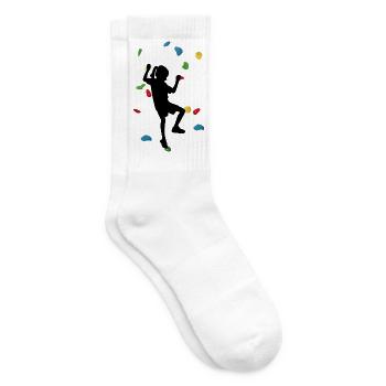 Climbing Wall Girl - Tennis socks - white - Right