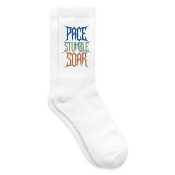 Pace Stumble Soar Style Heavy Metal - Tennissocken - Weiß - Rechts