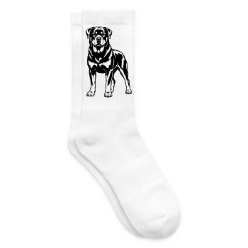 Rottweiler - Tennissocken - Weiß - Rechts