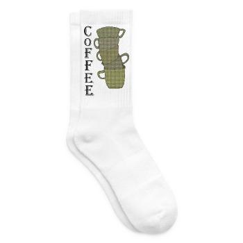 Stack à café au look rétro - Chaussettes de tennis - blanc - Droite