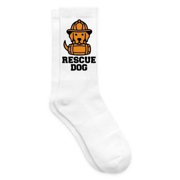 Rescue Dog Rettungshund Icon - Tennissocken - Weiß - Rechts