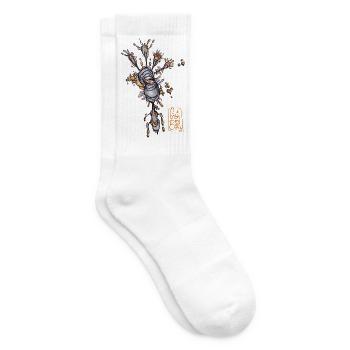 Organic Birdy Plankton - Tennis socks - white - Right