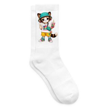 Kitten Summer Vibe Tropic - Tennis socks - white - Right