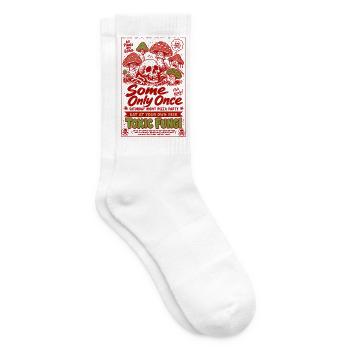 All Plants Are Edible Toxic Fungi Gardening - Tennis socks - white - Right