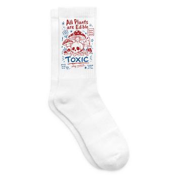 All Plants Are Edible Toxic Organic Gardening - Tennis socks - white - Right