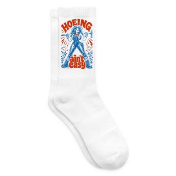 Urban Gardening Hoeing Aint Easy - Tennis socks - white - Right