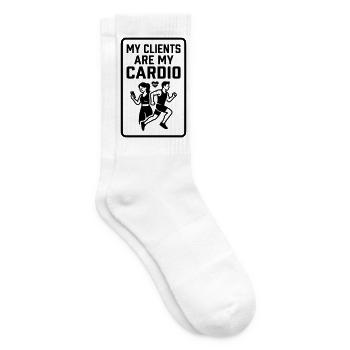 Client Cardio Fitness Coach - Tennis socks - white - Right