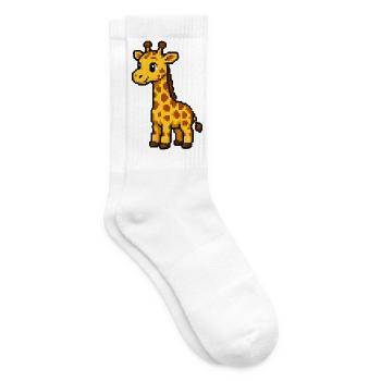 PixelGiraffe Retro - Tennis socks - white - Right