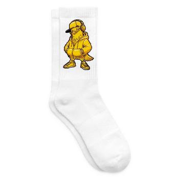 Taube Music Hip Hop - Tennis socks - white - Right
