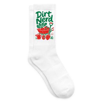 Plantes de jardinage biologique Dirt Nerd - Chaussettes de tennis - blanc - Droite