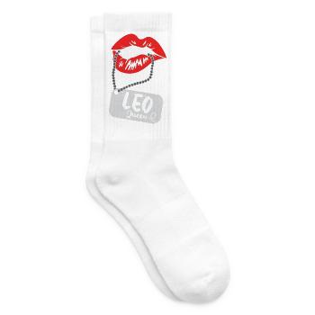 Signe du zodiaque Lion - Chaussettes de tennis - blanc - Droite