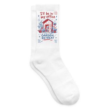 Garden Retreat Ruhezeit Organisches Gärtnern - Tennissocken - Weiß - Rechts