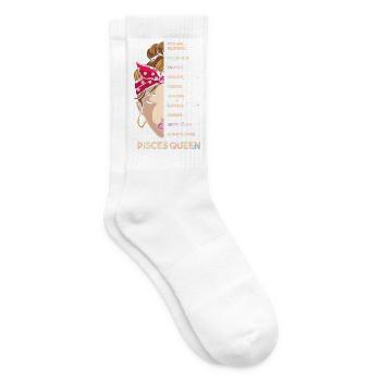Sternzeichen Fische - Tennissocken - Weiß - Rechts