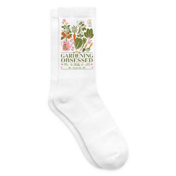 Urbaner Gartenbau Gärtnerbesessener Sozialclub - Tennissocken - Weiß - Rechts