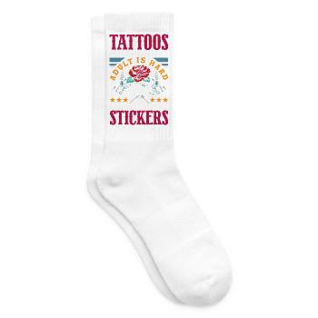 Adulting Is Hard I Deserve Stickers Ironie Witz - Tennissocken - Weiß - Rechts