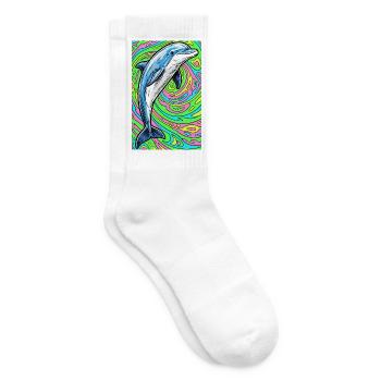 Delfin - Tennissocken - Weiß - Rechts
