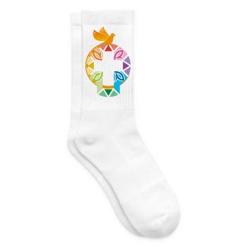 Kirche Katholisch Bibel Glaube Jesus Gott Christen - Tennissocken - Weiß - Rechts